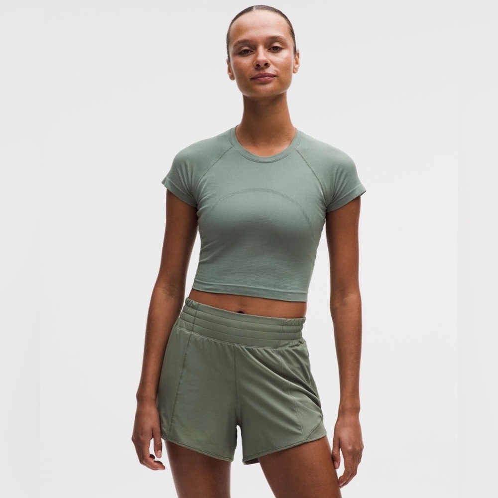 lululemon athletica Swiftly Cropped Top Espresso - Picture 5 of 5